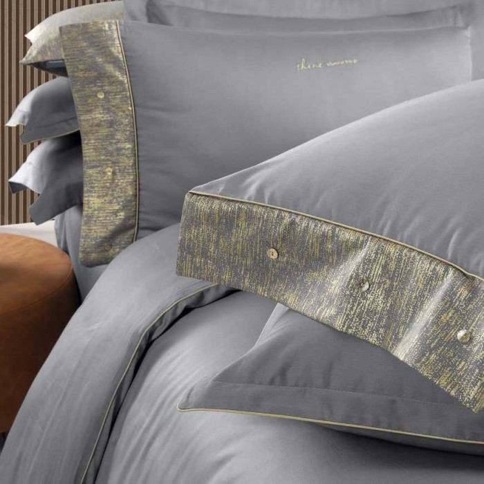 Постельное белье Sarev Deluxe "Voronej", 2-х спальное (евро), серый