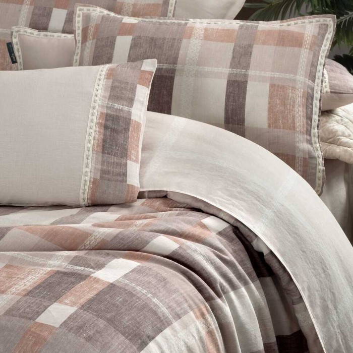 Постельное белье Sarev лен "Vesta", 2-х спальное (евро)