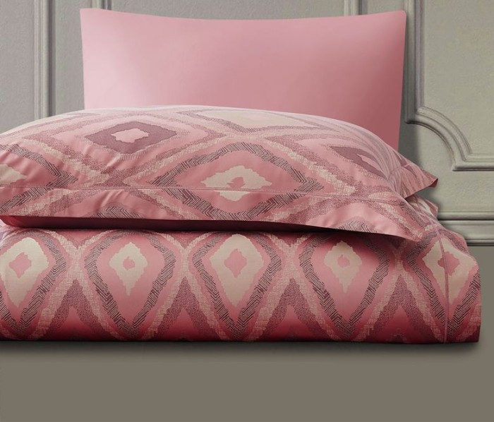 Постельное белье Arya Majestik бамбук "Barton", семейное, розовый