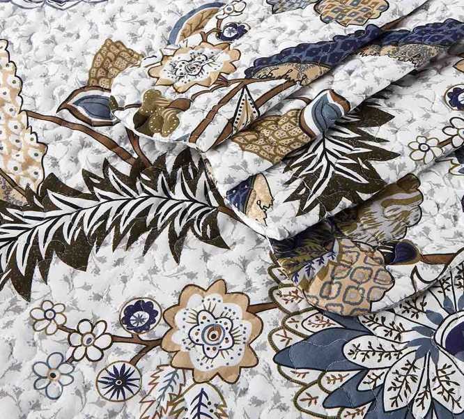 Покрывало Arya печатное "Esmeralda", 180x240 см, серый