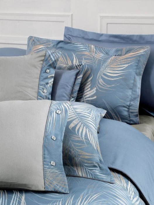 Постельное белье Sarev жаккард Elite "Saturn", 2-х спальное (евро), синий