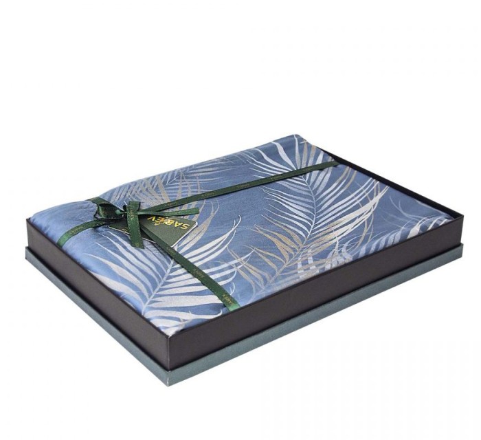 Постельное белье Sarev жаккард Elite "Saturn", 2-х спальное (евро), синий