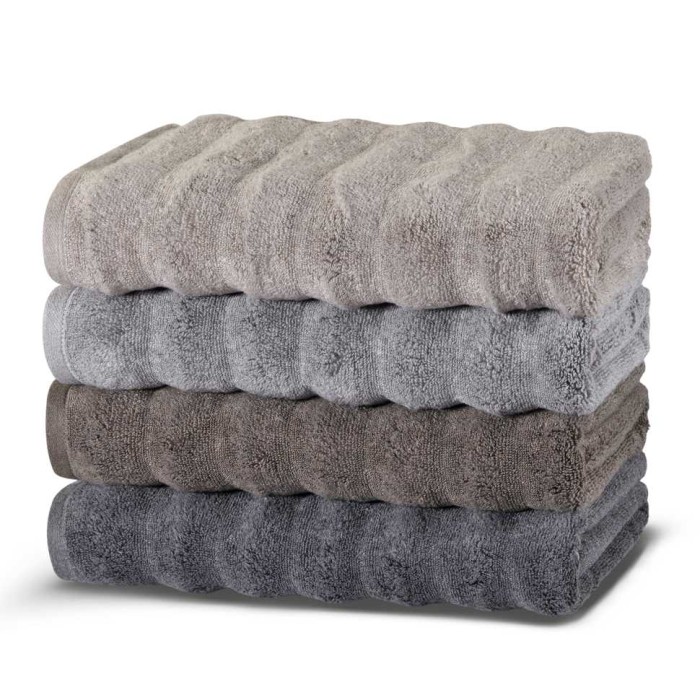 Полотенце Hamam "Ash Ribbed", 50x100 см, антрацит