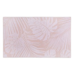 Полотенце HAMAM пляжное "LEAVES JACQUARD", 100x180 см, коралловый