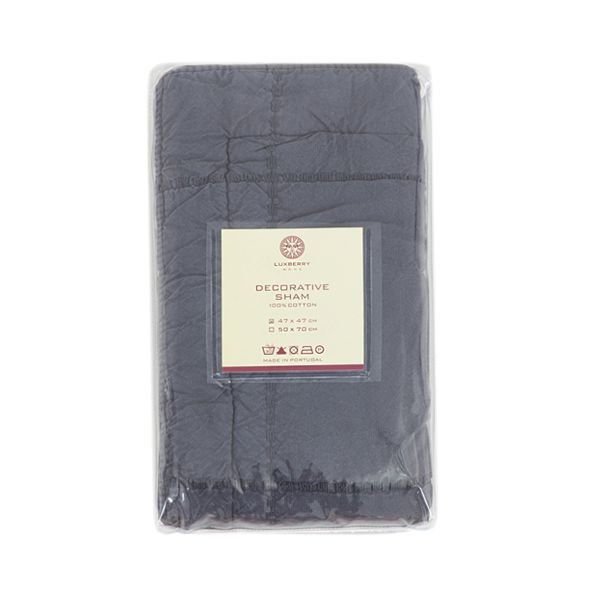 Наволочка Luxberry "Soho", 47x47 см, антрацит