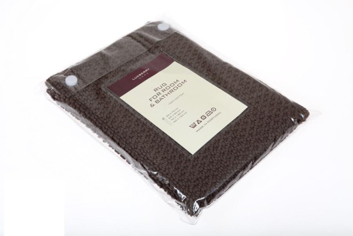 Коврик Luxberry "Коко", 65x90 см, шоколадный