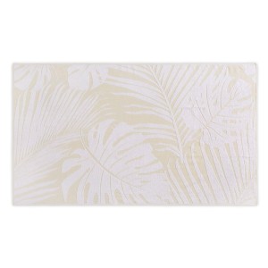 Полотенце Hamam пляжное "Leaves Jacquard", 100x180 см, пшеничный