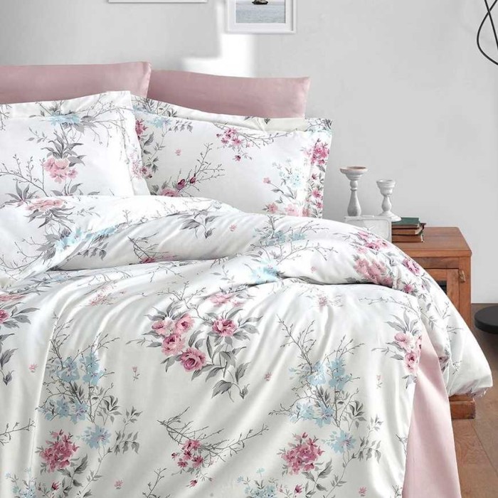 Постельное белье Do&Co Delux "Leena", 2-х спальное (евро), пудра