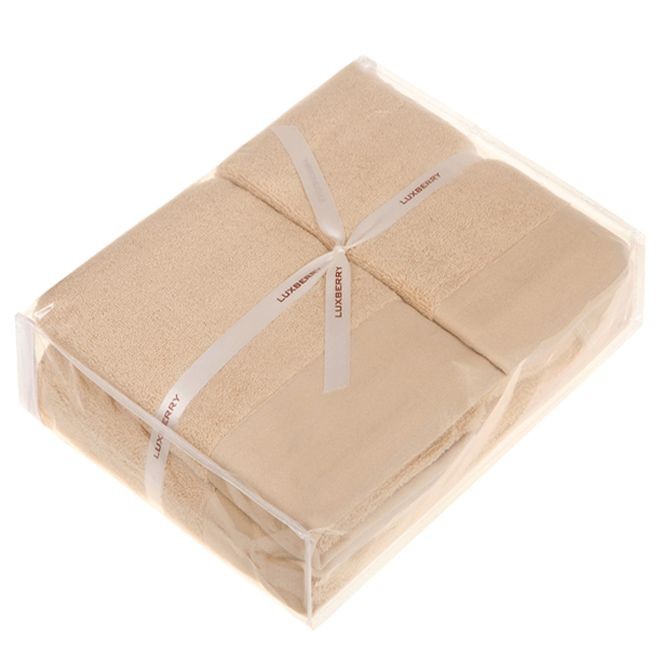 Полотенце Luxberry "Basic", 50x100 см, бежевый