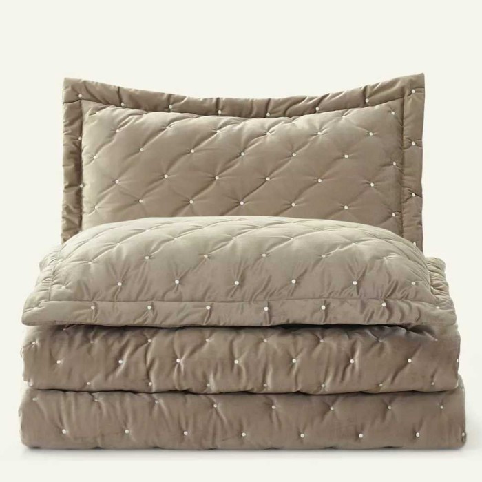 Покрывало Arya бархат "Ansel", 250x260 см, коричневый