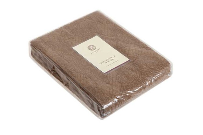 Покрывало Luxberry "Louvre", 200x220 см, бронзовый