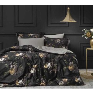 Постельное белье Tivolyo "Dream Rose", 1,5 спальное, черный