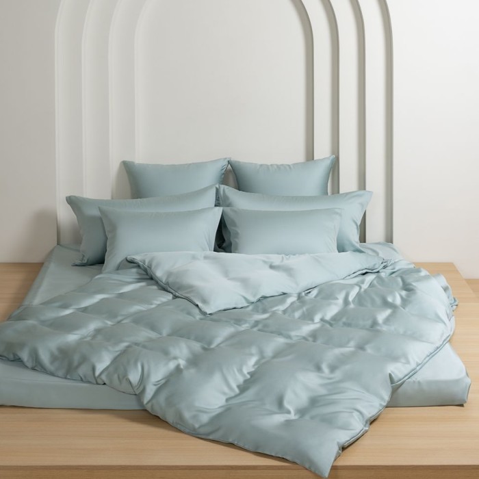 Постельное белье German Grass Tencel "Sea Wave Brilliant", 1,5 спальное