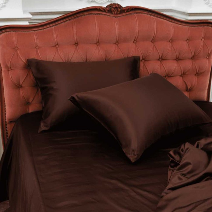 Пододеяльник German Grass шелк "Chocolate-Pie", 200x220 см, шоколадный