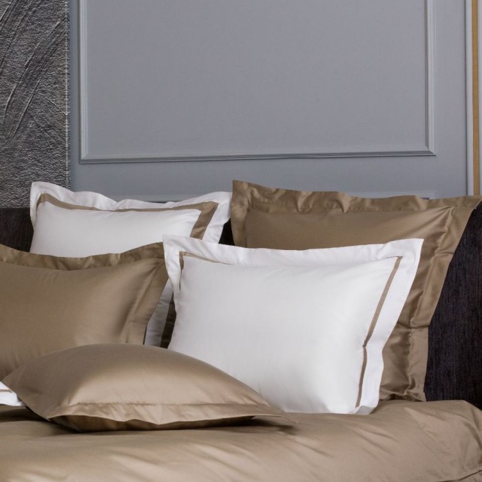 Наволочка  German Grass широкая отделка "Alpine Caramel Allure", 50x90 см, 2 шт, белый