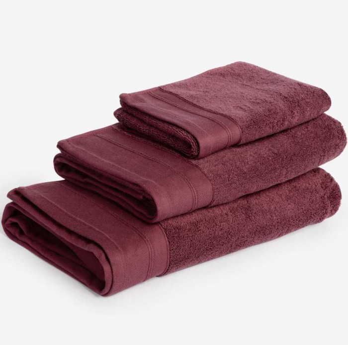 Полотенце German Grass "Wine Balance", 80x150 см, бордовый