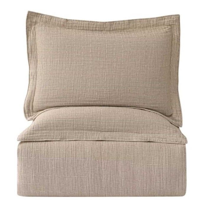 Покрывало с наволочками Arya хлопок "Virginia", 230x250 см, бежевый