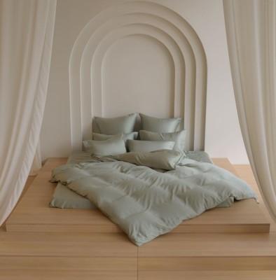 Постельное белье German Grass Tencel &quot;Olive Brilliant&quot;, 2-х спальное (евро)