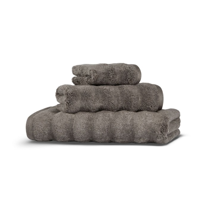 Полотенце Hamam "Ash Ribbed", 30x40 см, коричневый