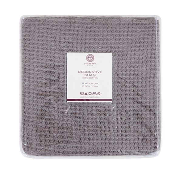 Наволочка Luxberry "Vincent", 47x47 см, серый