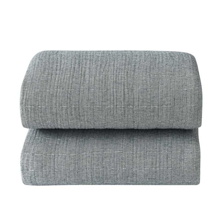 Покрывало с наволочками Arya хлопок "Virginia", 230x250 см, серый