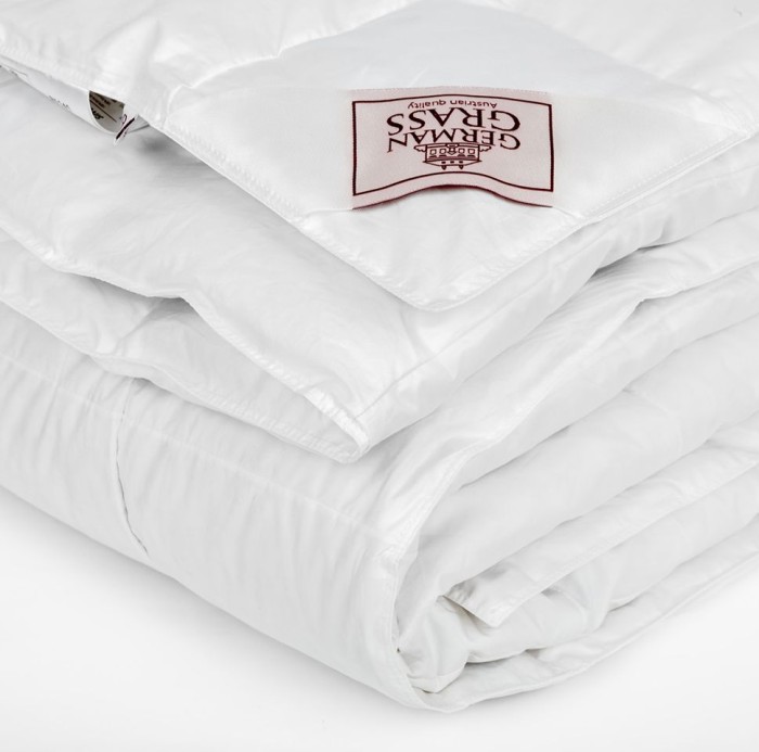 Одеяло German Grass пуховое "Silver Down", 200x220 см, всесезонное "Light"