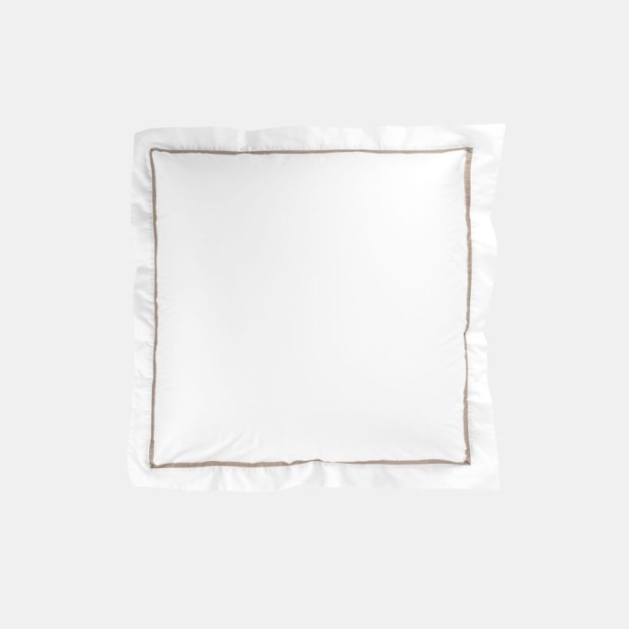 Наволочка  German Grass узкая отделка "Alpine Caramel Allure", 70x70 см, 2 шт, белый