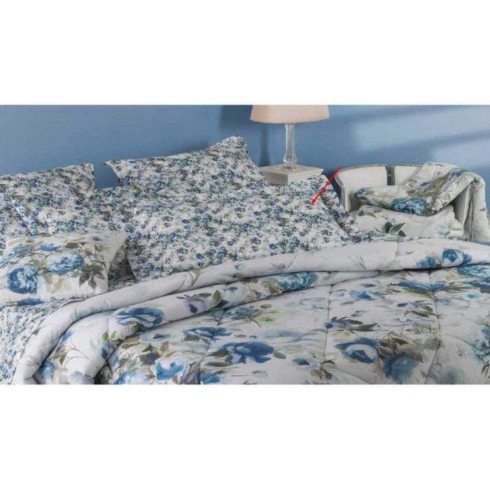 Постельное белье Mirabello "Moon Flowers U04", 1,5 спальное, голубой