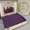 Постельное белье Tac Premium Basic Stripe "Murdum", 2-х спальное (евро), фиолетовый