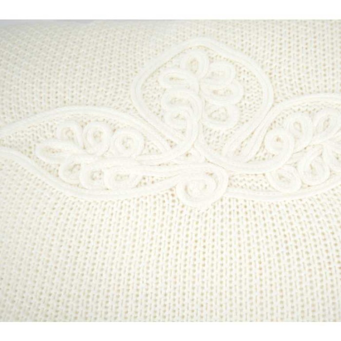 Плед Grazie вязаный "Alegra", 180x240 см, кремовый