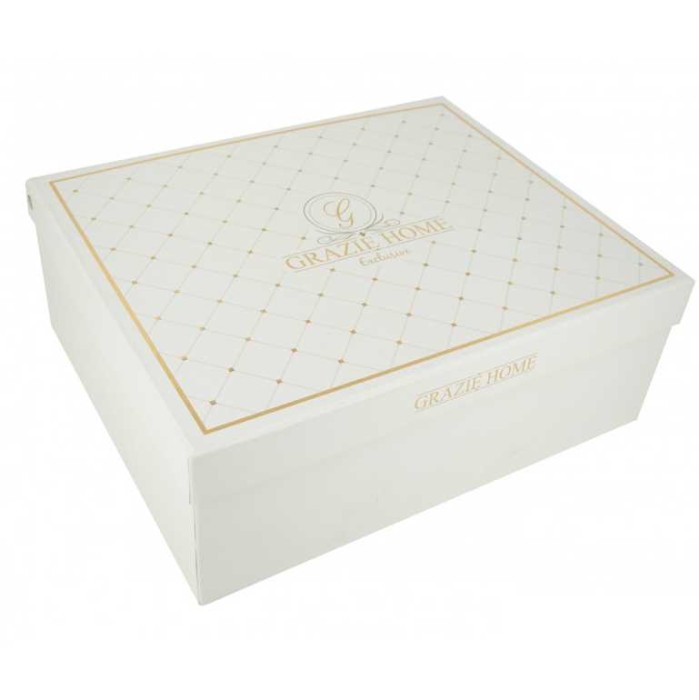 Плед Grazie вязаный "Alegra", 180x240 см, кремовый