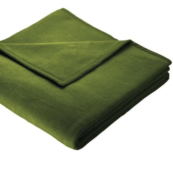 Плед Bocasa "Top Cotton", 150x200 см, зеленый
