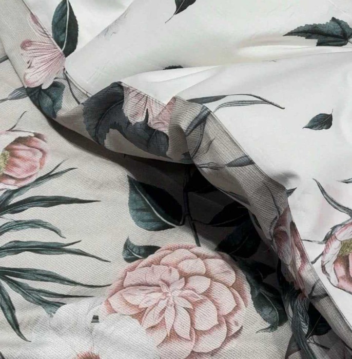 Постельное белье Mirabello "Erbario R03", 2-х спальное (евро), розовый