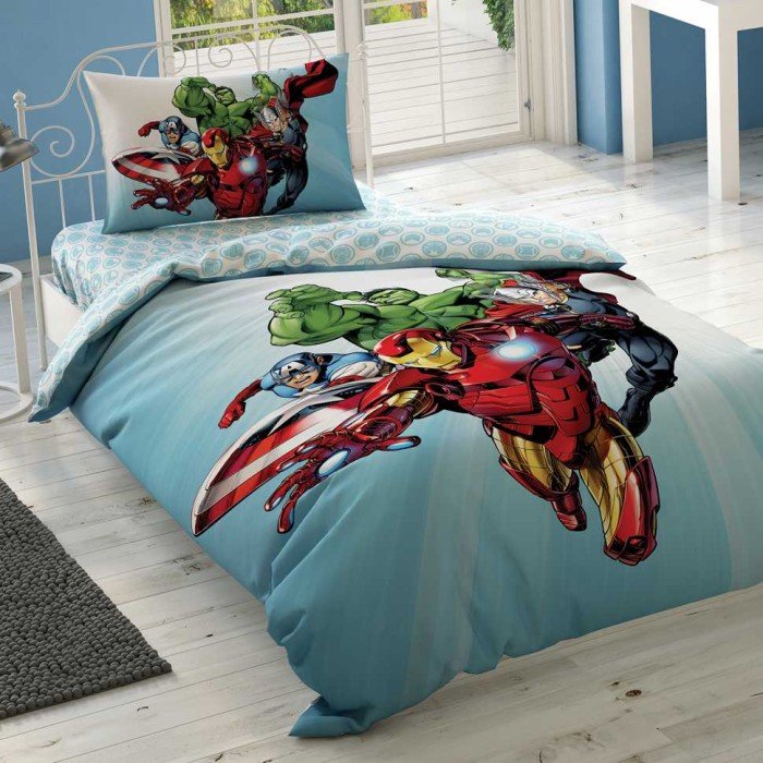 Постельное белье Tac Disney "Avengers Heroes", 1,5 спальное