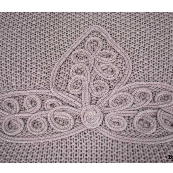 Плед Grazie вязаный "Alegra", 180x240 см, лиловый