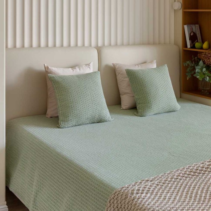 Наволочка Luxberry "Vegan", 47x47 см, фисташковый