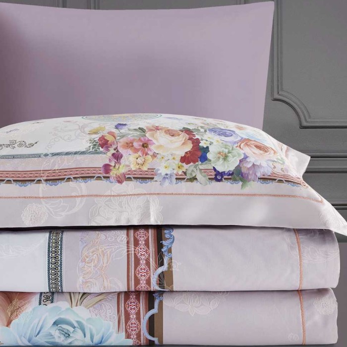 Постельное белье Arya Glamor "Palais", 2-х спальное (евро), лиловый