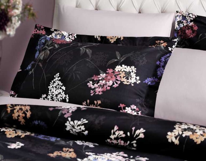 Постельное белье Tivolyo Deluxe "Hailey", 2-х спальное (евро), черный