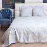 Покрывало LUXBERRY "CORAL", 150x220 см, бело-голубой