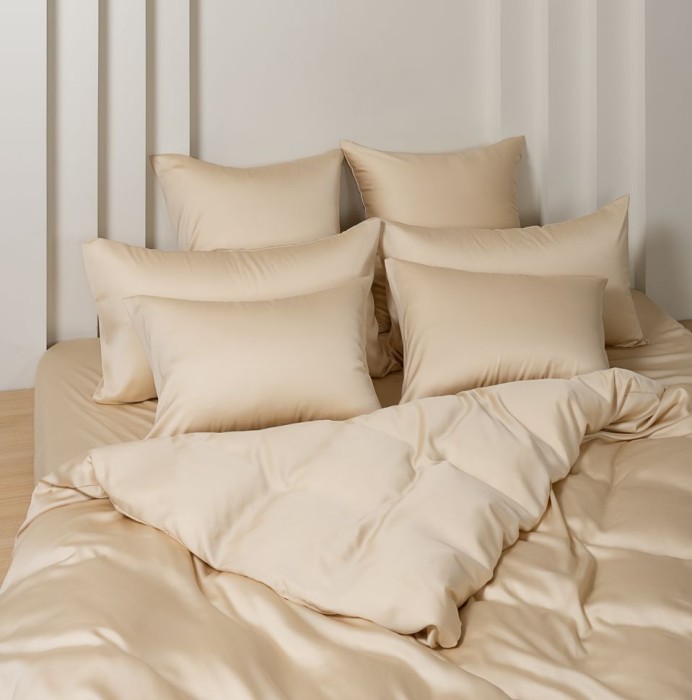 Постельное белье German Grass Tencel "Vanilla Brilliant", семейное