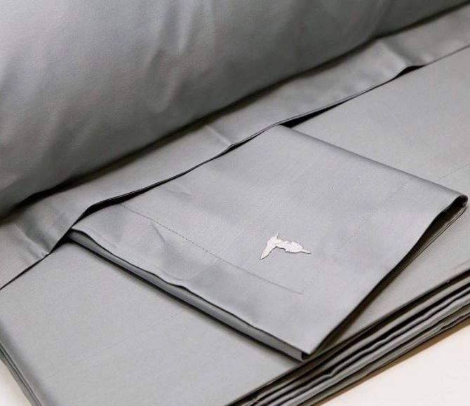 Постельное белье Trussardi "Line N31", 2-х спальное (евро), серый