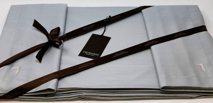 Постельное белье Trussardi "Line N31", 2-х спальное (евро), серый