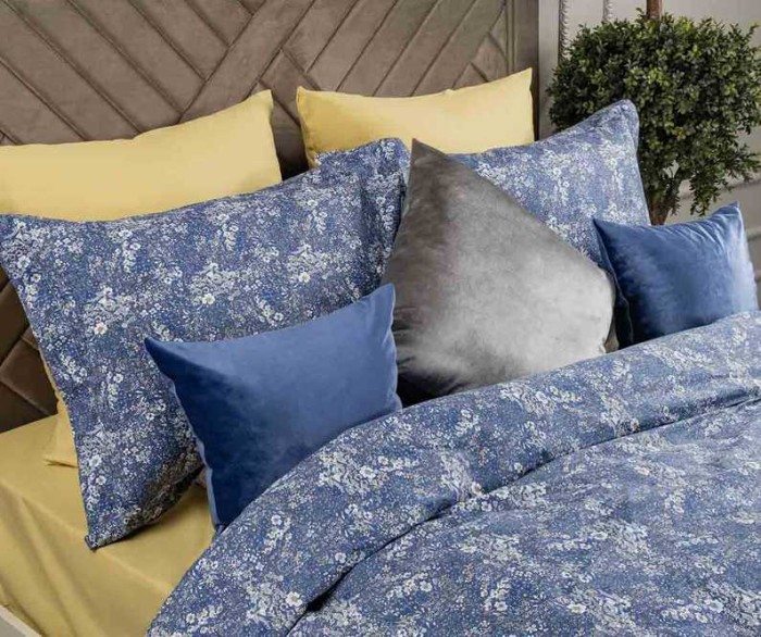 Постельное белье Arya Alamode "Polac", 2-х спальное (евро), синий