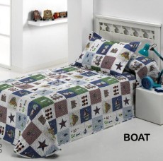 Покрывало с наволочками DOLZ стеганное "BOAT", 180x270 см
