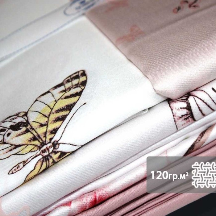 Постельное белье Do&Co Delux "Matilde", семейное, белый