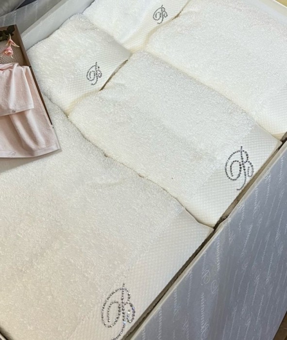 Комплект полотенец Blumarine "Benessere", 5 шт, шампань