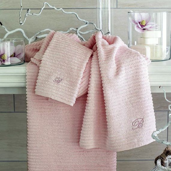 Комплект полотенец Blumarine логотип "Ariette", 5 шт, розовый