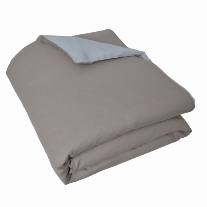 Постельное белье Lappartement "Hampton", 2-х спальное (евро), голубой дым