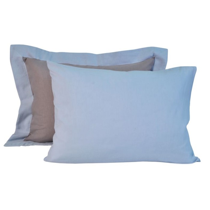 Постельное белье Lappartement "Hampton", 2-х спальное (евро), голубой дым