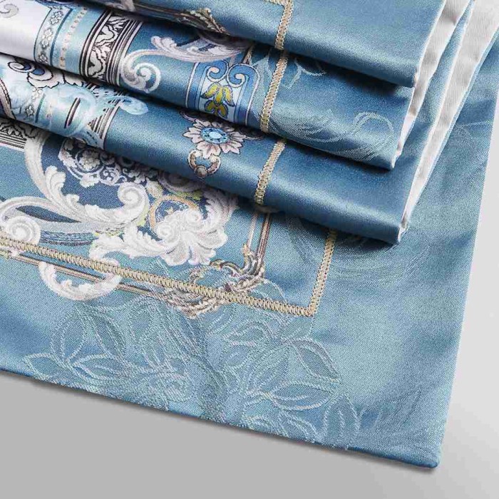 Постельное белье Arya Glamor "Valeria", 2-х спальное (евро), бирюзовый